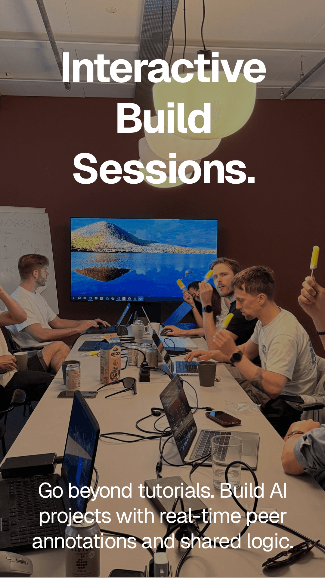 AI Community format poster · Interactive Build Sessions