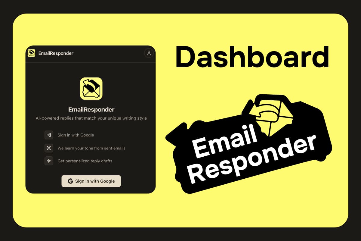Dashboard welcome screen