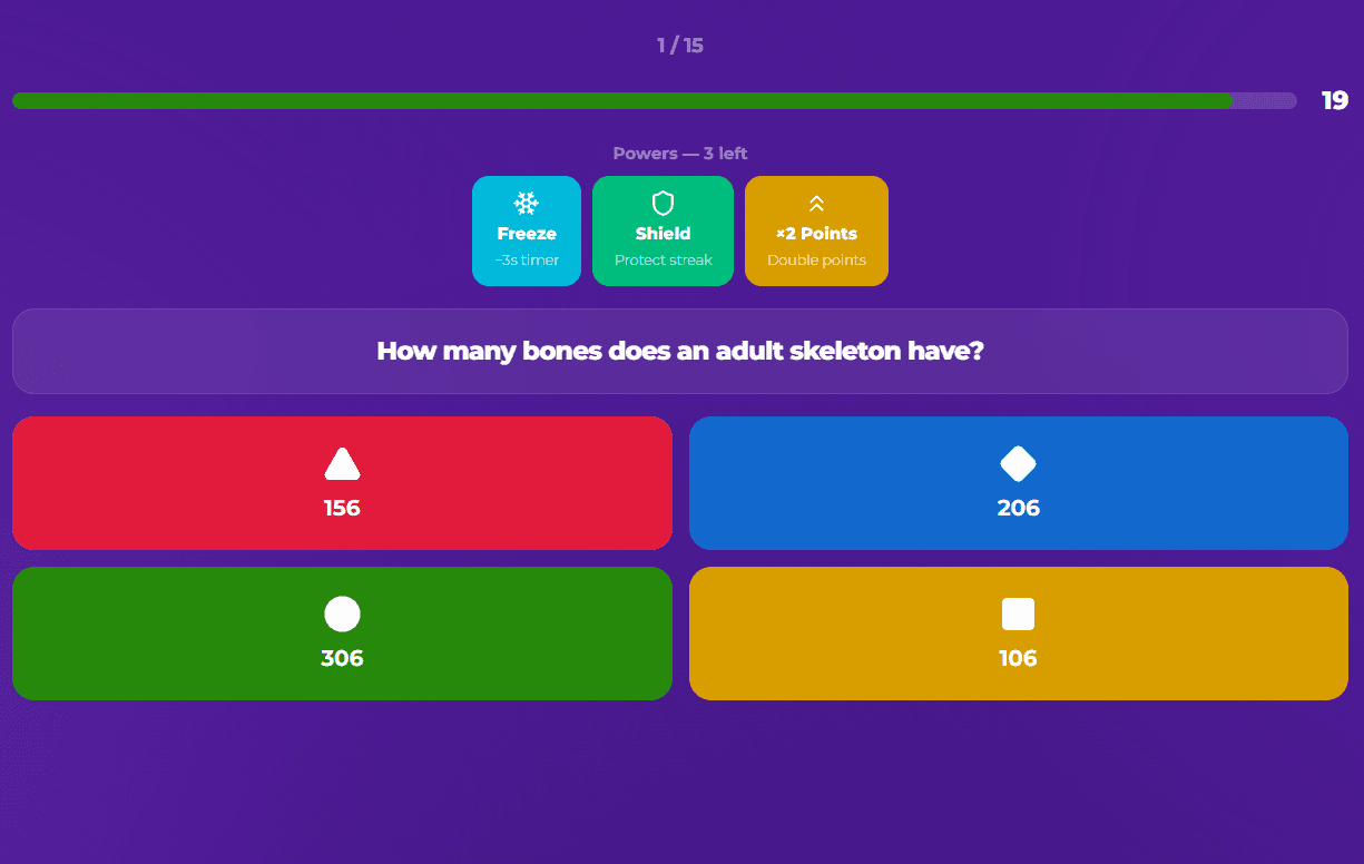 News quiz question